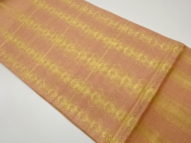 JAPANESE FUKURO OBI / WOVEN ABSTRACT WAVY STRIPE